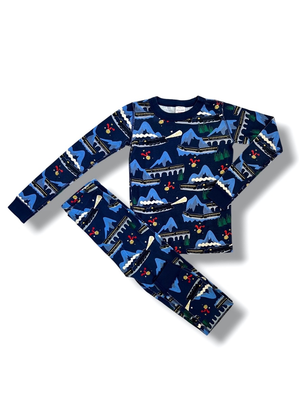 Hanna Andersson The Polar Express Believe Train Pajama Set Organic Cotton Size 8